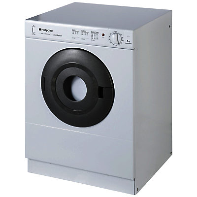Hotpoint V4D01P Vented Compact Tumble Dryer, 4kg Load, C Energy Rating, Polar White Hotpoint V4D01P Vented Compact Tumble Dryer, 4kg Load, C Energy Rating, Polar White